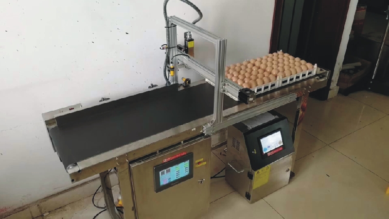 优易达全自动鸡蛋喷码机